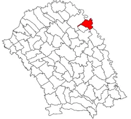 Location in Botoșani County