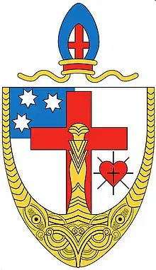 Coat of arms of the Anglican Diocese of Te Manawa o Te Wheke