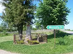 Road sign in Moczydły-Stanisławowięta