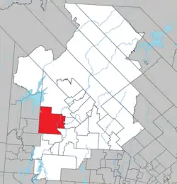 Location within Antoine-Labelle RCM