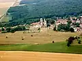 Aerial view of the abbey