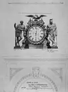 Monumental Clock, House of Representatives Chamber, U. S. Capitol, Bembe & Kimbel (1857).