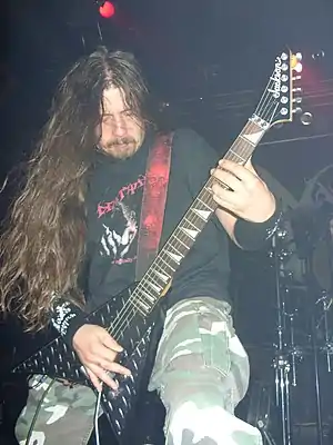 Morfeus in concert with Mayhem in 2009