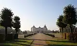 View from the garden to the castle