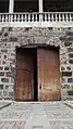 Wooden church door