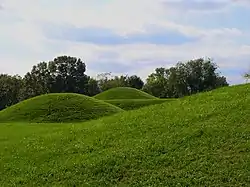 Reconstructed mounds at Hopewell Culture National Historical Park