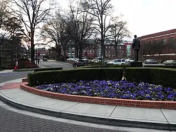 View of the NCCU campus seen from the James E. Shepard Administration Building