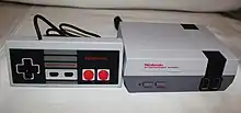 NES Classic Edition with controller