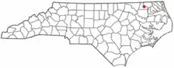 Location of Cofield, North Carolina