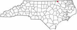 Location of Gaston, North Carolina