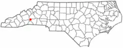 Location of Lake Lure, North Carolina