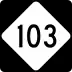 North Carolina Highway 103 marker