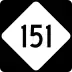 North Carolina Highway 151 marker