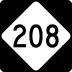 North Carolina Highway 208 marker