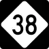 North Carolina Highway 38 marker