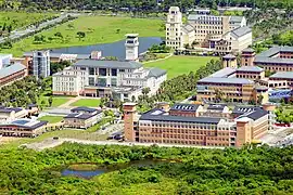 NDHU Campus View from Hwa Lake