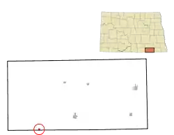 Location of Forbes, ND