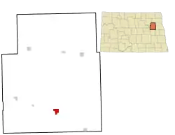 Location of McVille, North Dakota