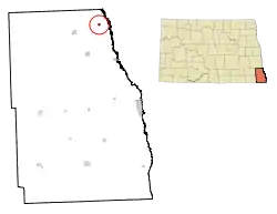 Location of Christine, North Dakota