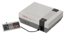 Nintendo Entertainment System with controller