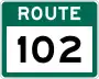 Route 102 marker