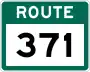 Route 371 marker