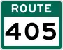 Route 405 marker