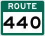 Route 440 marker