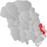 Gjerpen within Telemark