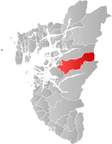 Årdal within Rogaland