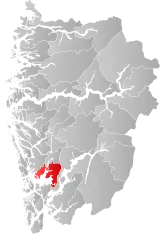 Bjørnafjorden within Vestland