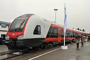 The Stadler Flirt for NSB Railways (now Vy) at Innotrans 2010