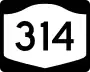 Route 314 marker