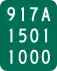New York State Route 917A marker