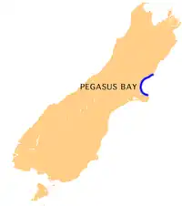 Location of Pegasus Bay