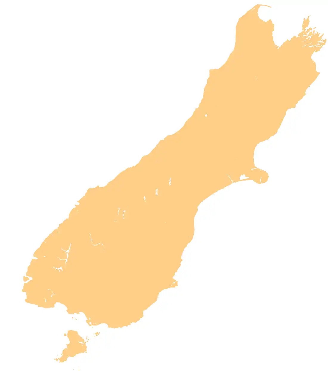 Location of Lake Waitaki