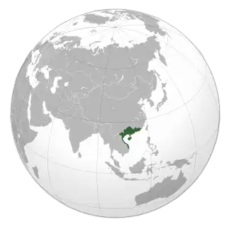 Maximum extent of the Nanyue (Nam Việt) kingdom (204 BCE–111 BCE), roughly corresponding to the geographical region of Lingnan (Lĩnh Nam), a previous kingdom that encompassed northern to central Vietnam, Hainan, Guangxi, Guangdong, Hong Kong & Macau.