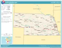 Image 21A map of Nebraska (from Nebraska)