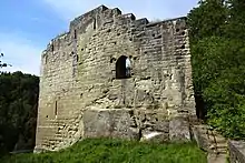 Grasburg castle ruins : rear section