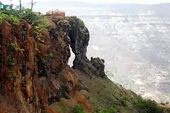 Needle hole rock, viewed from the point