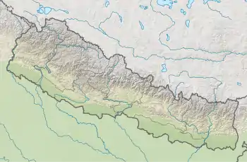 Map showing the location of Gaurishankar Conservation Area