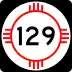 State Road 129 marker