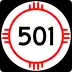 State Road 501 marker