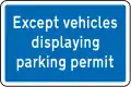 Vehicles With Permits Exempt