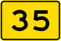 (W12-3.2/PW-25) Advisory speed: 35 km/h