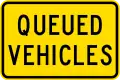 (W10-5.3/PW-64) Queued vehicles ahead