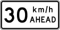 (TW-1B3(30) Road works speed limit ahead - 30 km/h