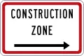 (A41-3) Construction Zone (to the right)