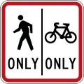 (R4-11.1) Cyclists and Pedestrians Maintain Sides