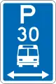 (R6-53.2.1) Bus Parking: Time Limit (on both sides of this sign)